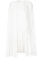 Giambattista Valli Ruffled Cape Blouse - White