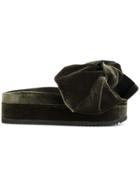 Joshua Sanders Bow Sandals - Green