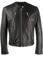 Maison Margiela Fitted Leather Jacket - Black