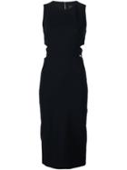 Cushnie Et Ochs Cut-out Detail Fitted Dress, Women's, Size: 4, Black, Spandex/elastane/viscose/nylon/silk