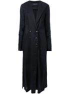 Kitx 'wrap Strips' Trench Coat, Women's, Size: 8, Black, Linen/flax