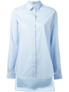 Aalto - High-low Shirt - Women - Cotton - 38, Women's, Blue, Cotton