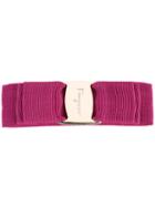Salvatore Ferragamo Hair Clip-on, Women's, Pink/purple, Cotton/plastic/rayon/brass