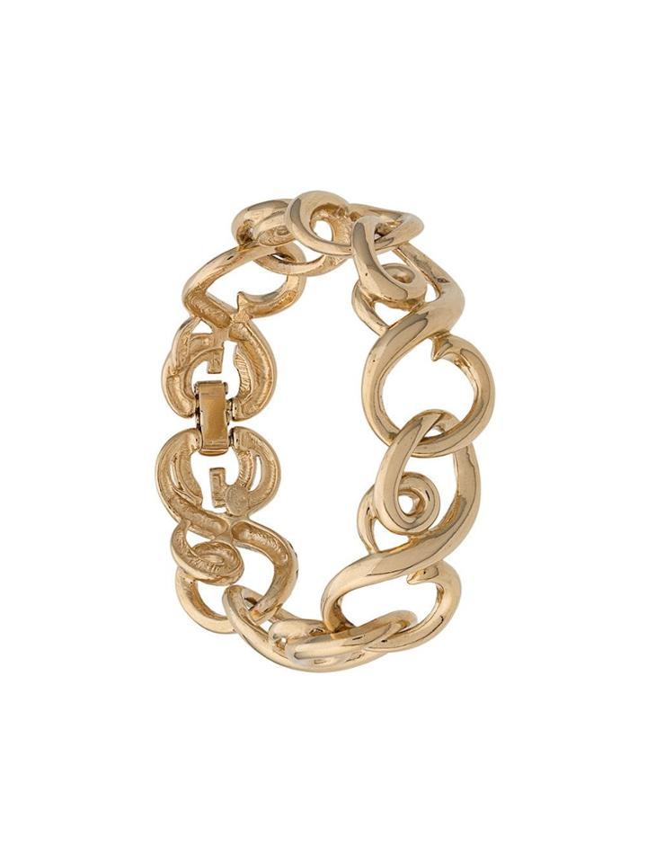 Givenchy Vintage 1980s Chunky Link Bracelet - Gold