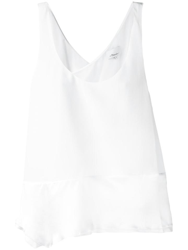 3.1 Phillip Lim - Relaxed Fit Tank Top - Women - Silk - 6, White, Silk