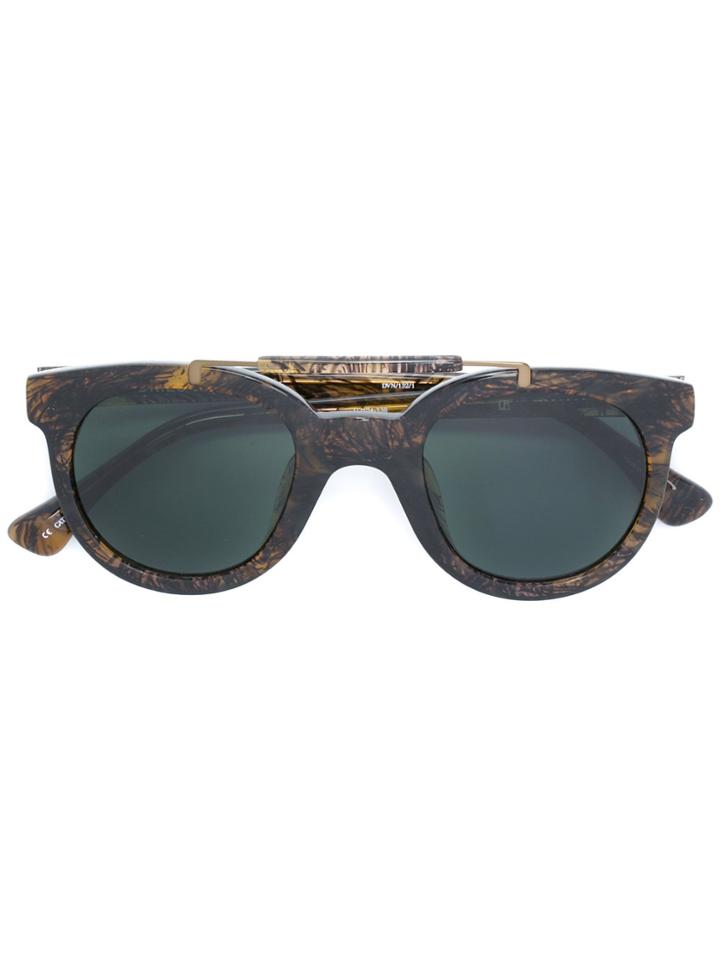 Linda Farrow Gallery D-frame Sunglasses - Brown