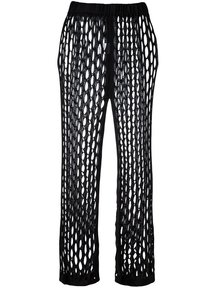 Marques'almeida Mesh Trousers, Women's, Size: Xs, Black, Viscose