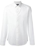 Kenzo Cutaway Collar Shirt, Size: 44, White, Cotton