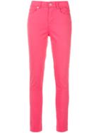 Paul By Paul Smith - Skinny Trousers - Women - Cotton/spandex/elastane - 31, Pink/purple, Cotton/spandex/elastane