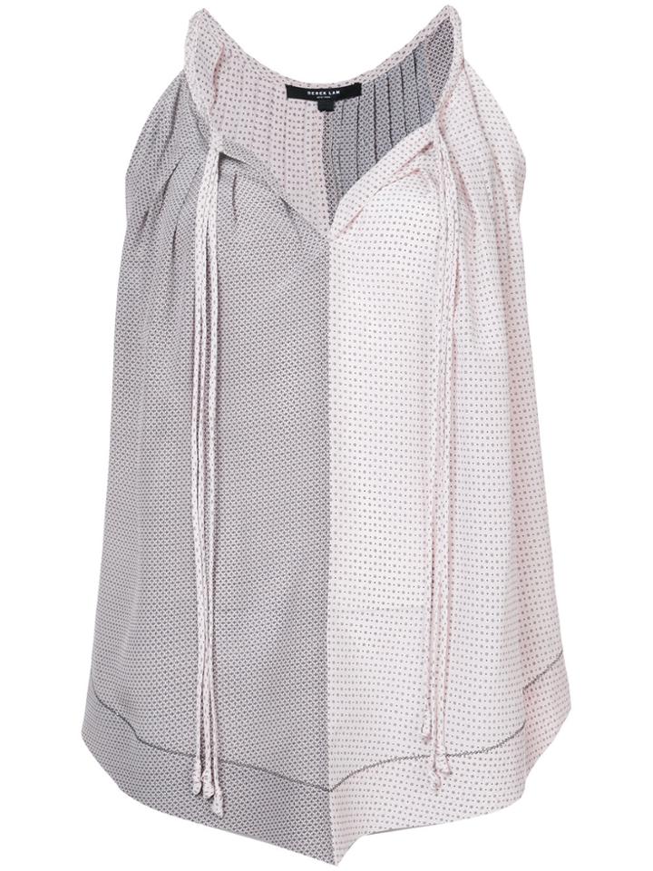 Derek Lam Two-tone V-neck Top - Nude & Neutrals