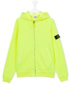 Stone Island Kids Logo Patch Hoodie, Boy's, Size: 14 Yrs, Yellow/orange