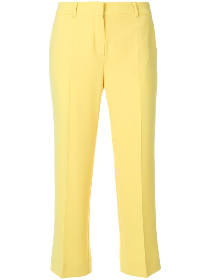 Max Mara Studio Cropped Trousers - Yellow & Orange