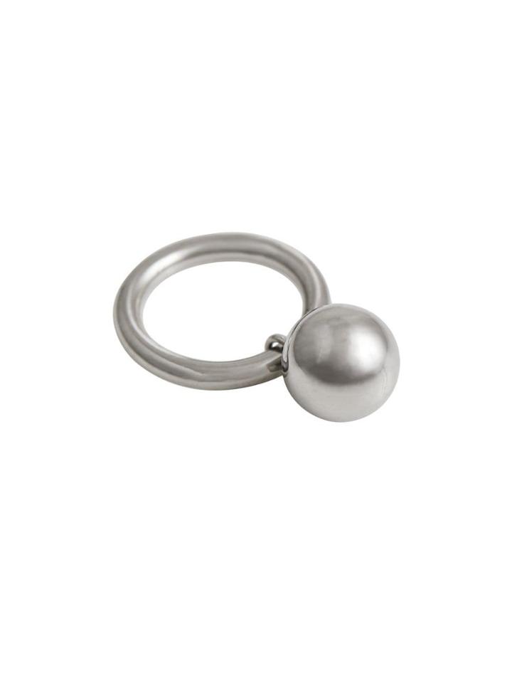 Burberry Charm Palladium-plated Ring - Metallic