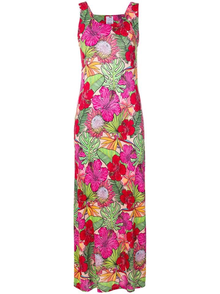 Ultràchic Hibiscus Sleeveless Maxi Dress - Multicolour