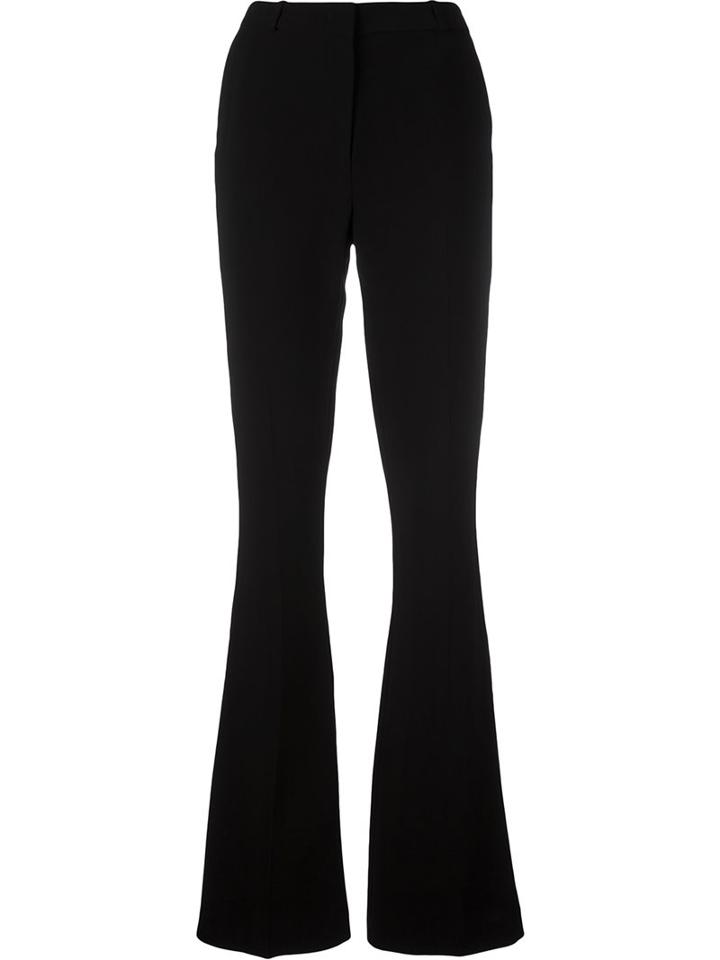 Capucci Flared Trousers, Women's, Size: 40, Black, Viscose/spandex/elastane/silk