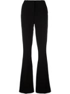 Capucci Flared Trousers, Women's, Size: 40, Black, Viscose/spandex/elastane/silk