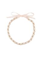 Chanel Vintage Lace And Chain Necklace