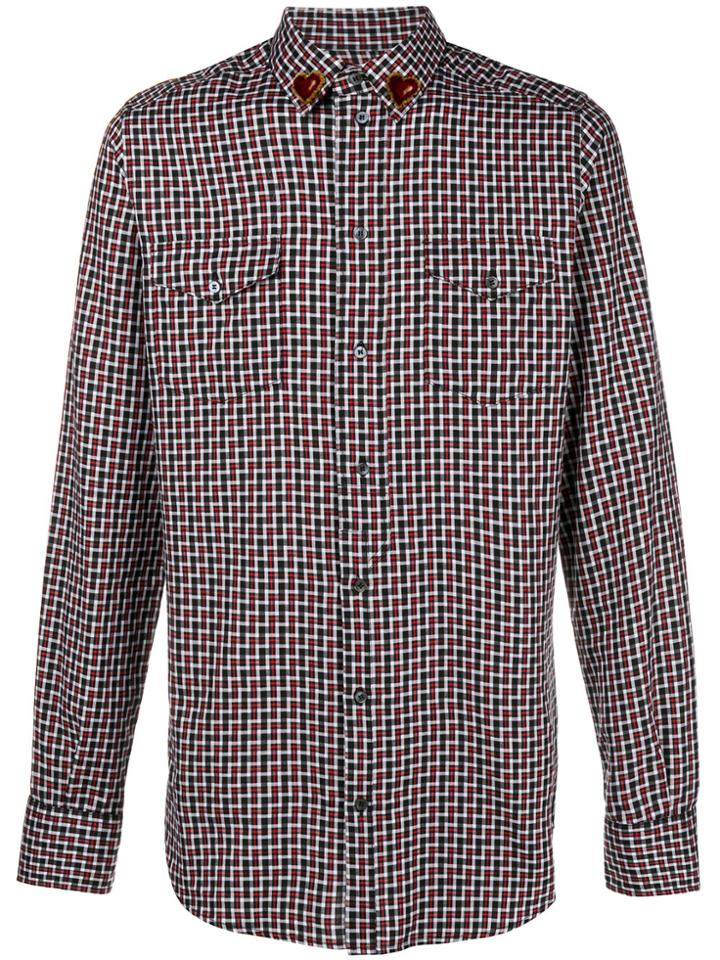 Dolce & Gabbana Geometric Print Fitted Shirt - Black