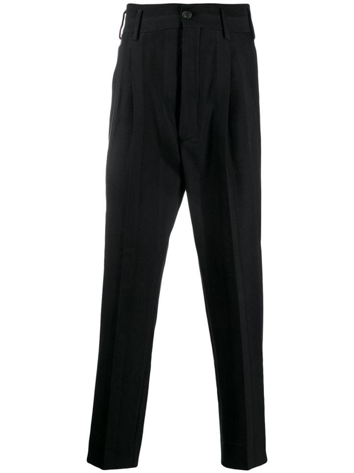 Vivienne Westwood Striped Pattern Tapered Trousers - Black