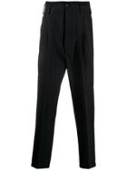 Vivienne Westwood Striped Pattern Tapered Trousers - Black