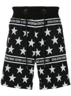 Education From Youngmachines Star-intarsia Shorts - Black