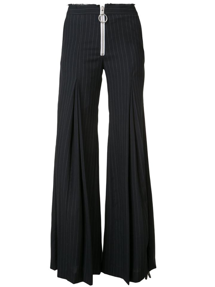 Off-white Zip-down Trousers - Blue