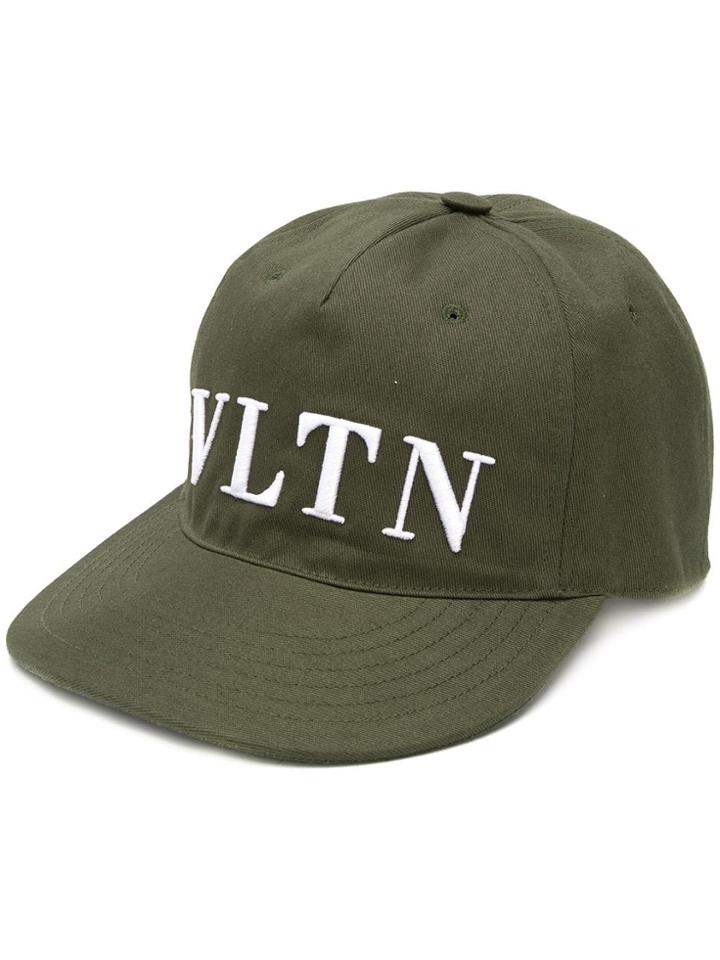 Valentino Valentino Garavani Embroidered Logo Cap - Green