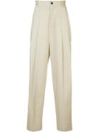 Icosae - Pleated Front Trousers - Men - Cotton - S, Nude/neutrals, Cotton