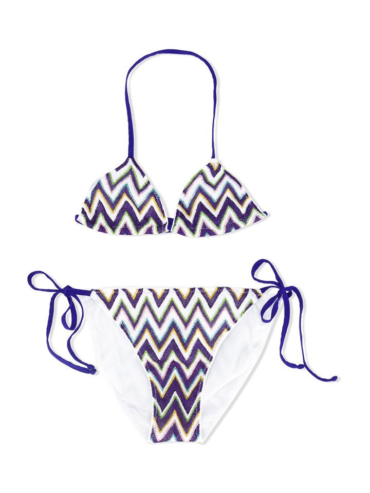 Missoni Kids Zig Zag Pattern Bikini, Girl's, Size: 6 Yrs