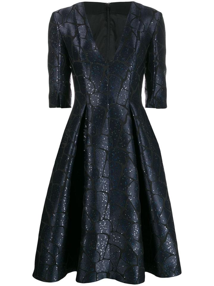 Talbot Runhof Torin Dress - Blue