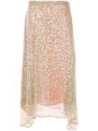 Rachel Comey Sequinned Knitted Skirt - Pink