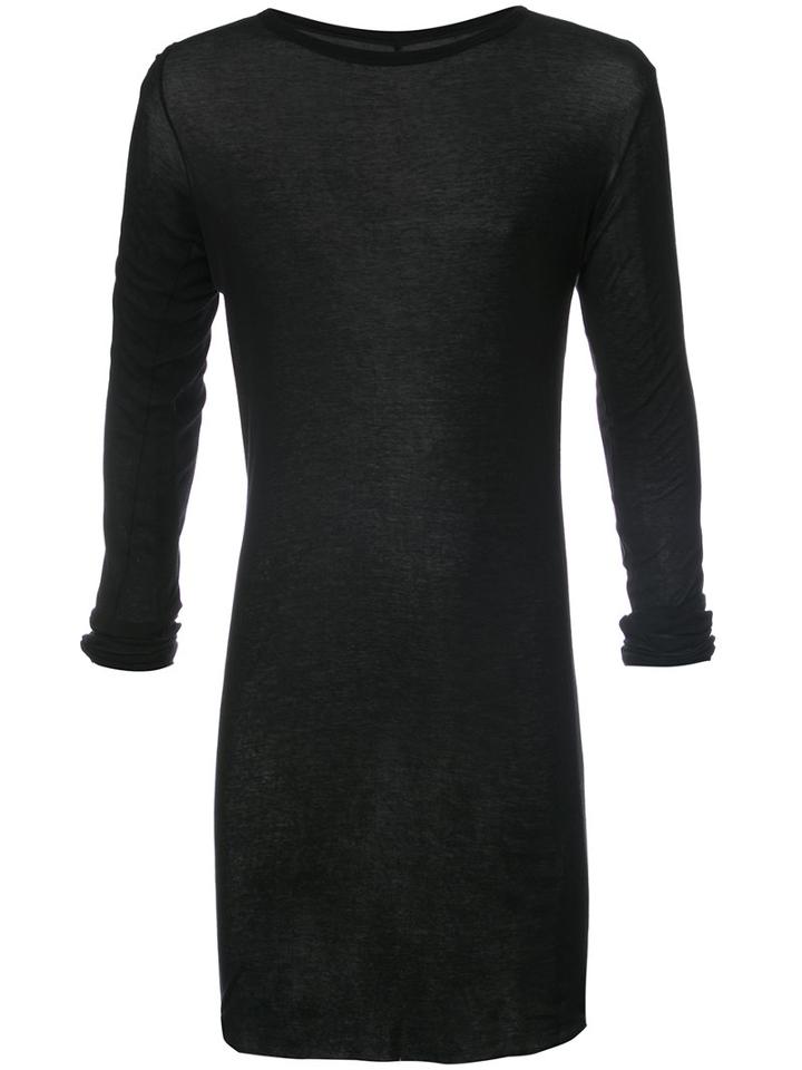 Rick Owens - Longline Top - Men - Cotton - Xl, Black, Cotton