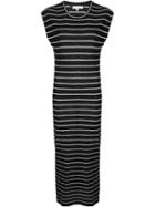 Iro Striped Dress, Women's, Size: Xs, Black, Linen/flax
