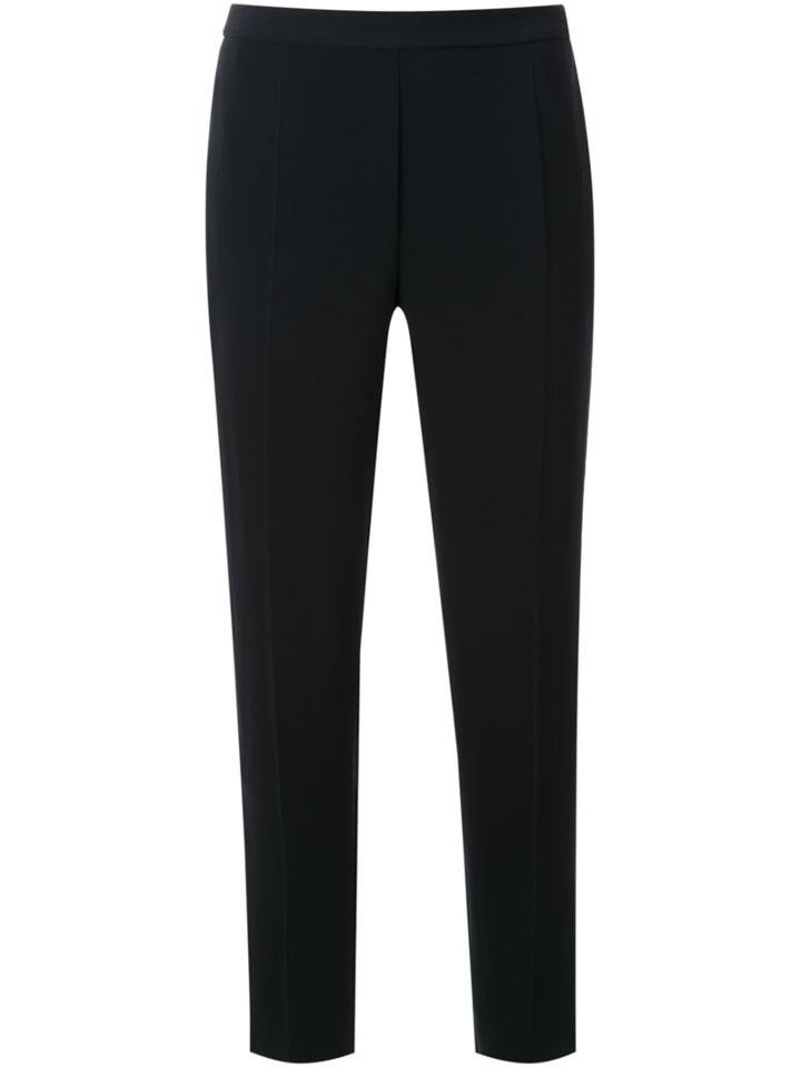 Maison Margiela Tapered Trousers, Women's, Size: 44, Black, Polyester