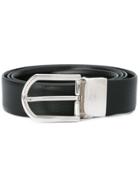 Ermenegildo Zegna Embossed Belt - Black