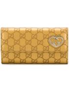 Gucci Gg Motif Wallet - Gold