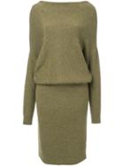 Rito Ribbed Knitted Dress, Women's, Size: 38, Green, Wool
