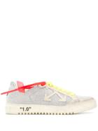 Off-white Glittered Arrow 2.0 Sneakers - Silver