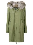 Mr & Mrs Italy Trimmed Hooded Parka - Green