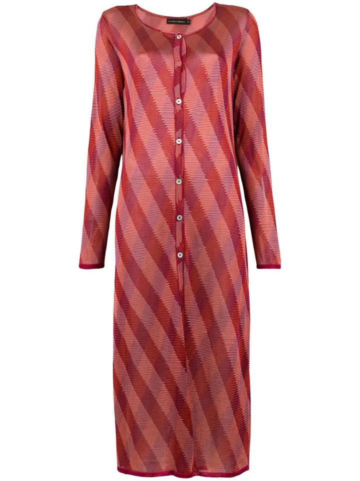 Cecilia Prado Marília Tricot Trench Coat - Red