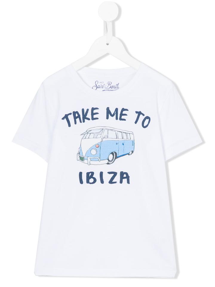 Mc2 Saint Barth Kids - Mini Van T-shirt - Kids - Cotton - 12 Yrs, White