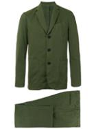 Doppiaa - Patch Pockets Two-piece Suit - Men - Cotton - 50, Green, Cotton