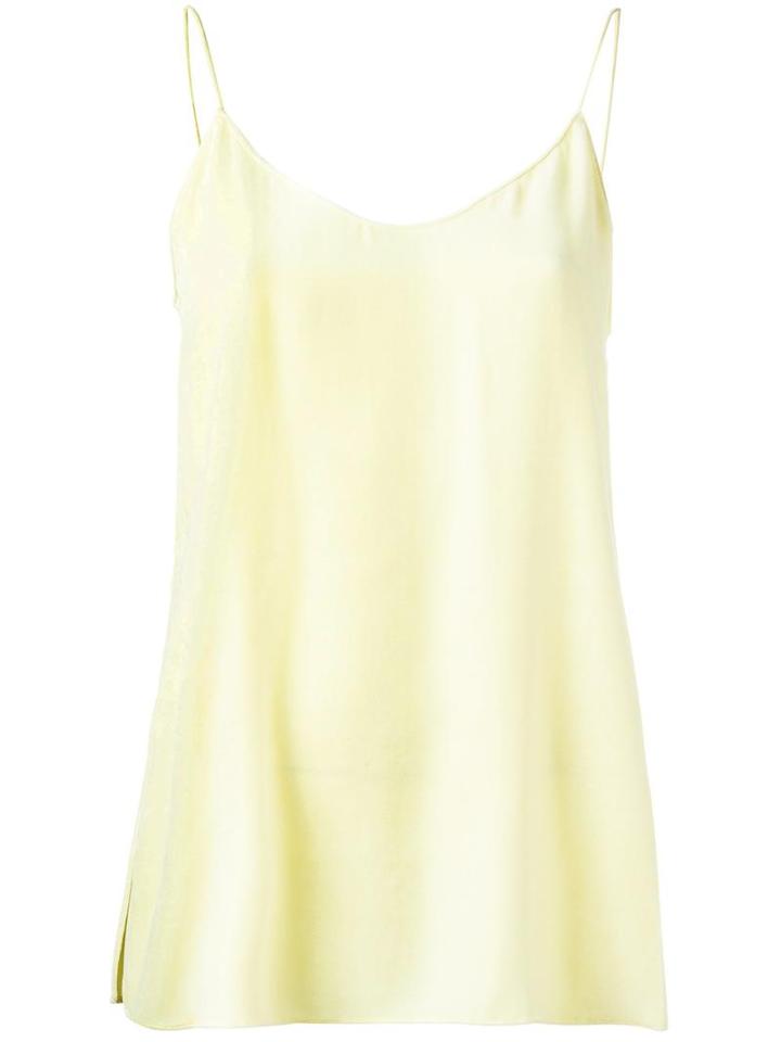 Theory Odete Top, Women's, Size: Xs, Yellow/orange, Silk/viscose