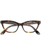 Gucci Eyewear Cat Eye Frames Glasses - Brown
