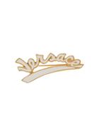 Versace Team Logo Pin - White