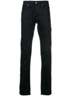 Saint Laurent High Rise Straight Jeans - Black
