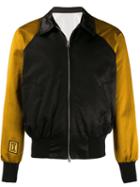 Ami Paris Color-block Bomber Jacket - Black