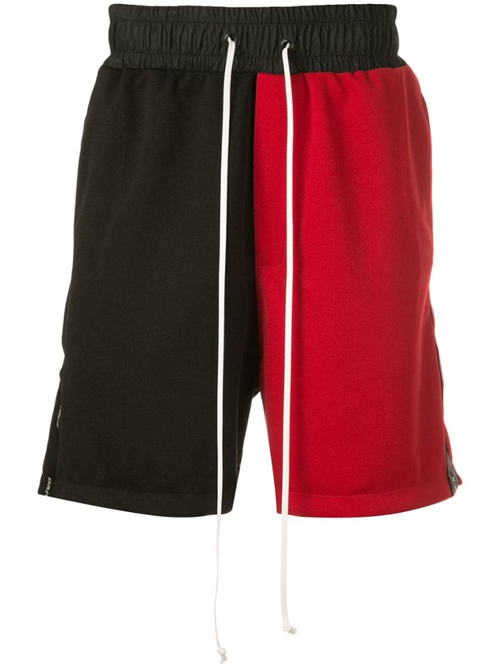 Daniel Patrick Colour Block Track Shorts - Black