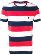 Polo Ralph Lauren Striped Logo T-shirt - Red