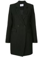 Strateas Carlucci Striped Plated Blazer Dress - Black
